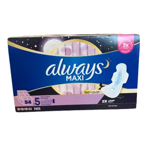 Always Maxi Overnight - Extra Heavy - 54 ct.