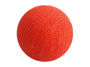 Bindi Cotton Ball Lantern Dark Orange