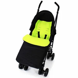 Footmuff  Buddy Jet For Baby Jogger City Mini GT Double Stroller (Black)