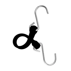 Heavy Duty Poly Bungee Straps with Galvanized Steel Hooks