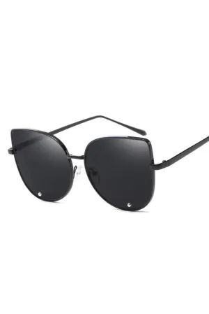 OVERSIZE CAT EYES SHADES X028 BLACK