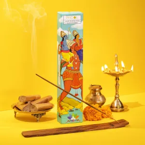 Phool Ayodhya Incense Sticks - Soumya Chandan Fragrance | Special Agarbatti Pack Flowers Offered at Ayodhya Temples | Pack of 40 Natural Agarbatti Sticks | Chemical & Charcoal Free