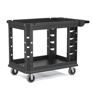 Plastic Utility Cart Heavy Duty, 26X45