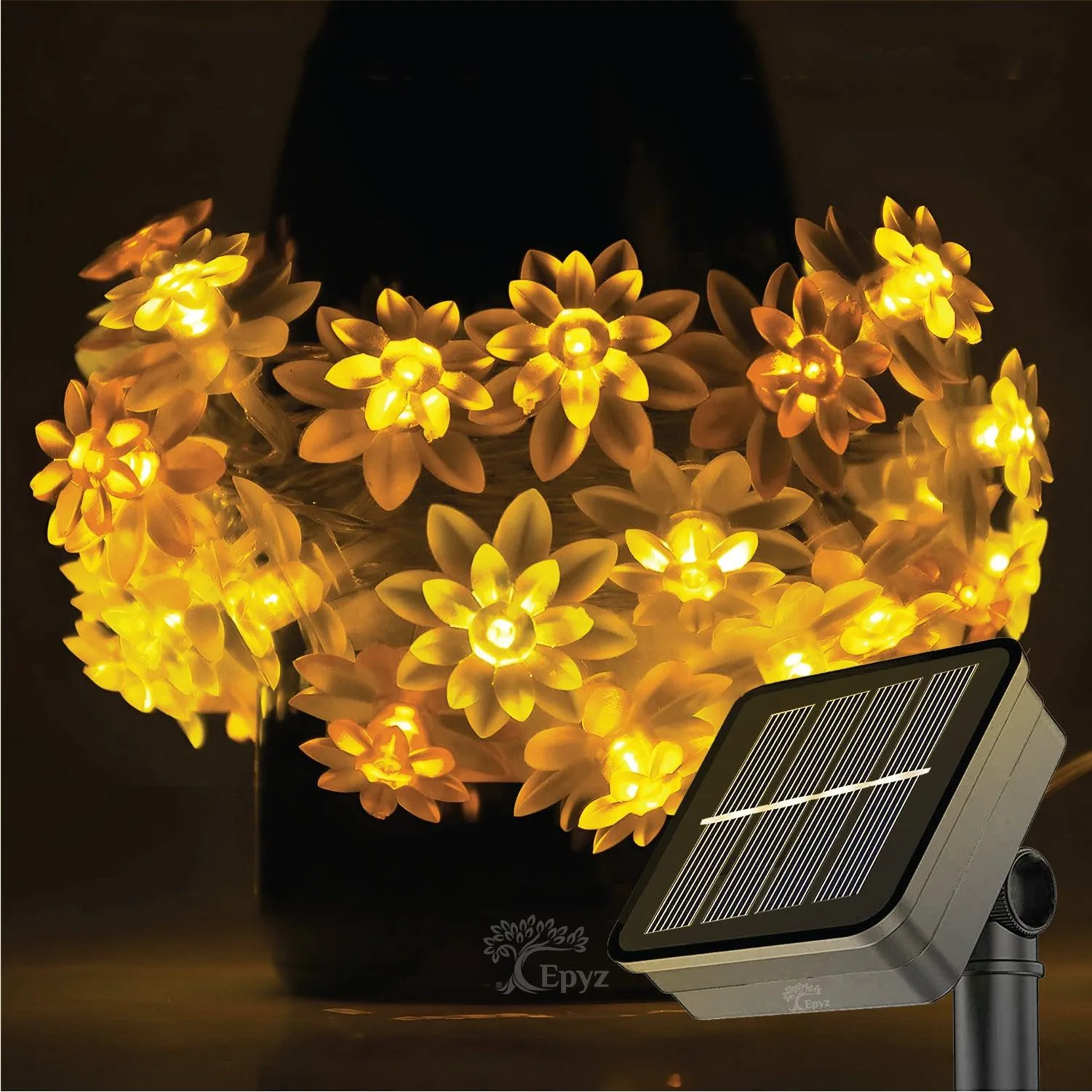 Solar Lotus Flower String Lights - Epyz