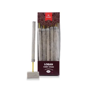 Swaha Candy Loban Stick (Set of 10), Long Lasting Earthy Fragrance Incense Sticks - Pack of 1