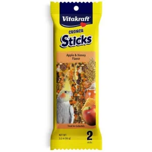 Vitakraft Apple & Honey Crunch Sticks for Cockatiels