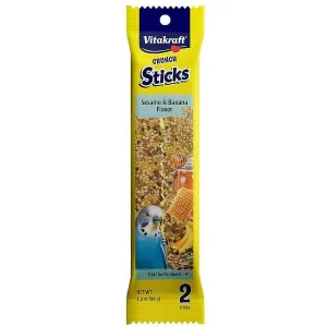 Vitakraft Sesame & Banana Crunch Sticks for Parakeets